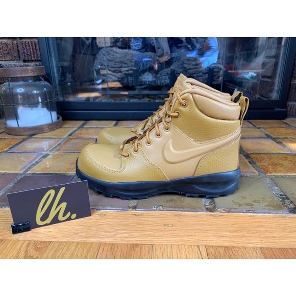 Youth 5y Nike Manoa LTR “Wheat” Leather Boots BQ5372-700 - Picture 1 of 7